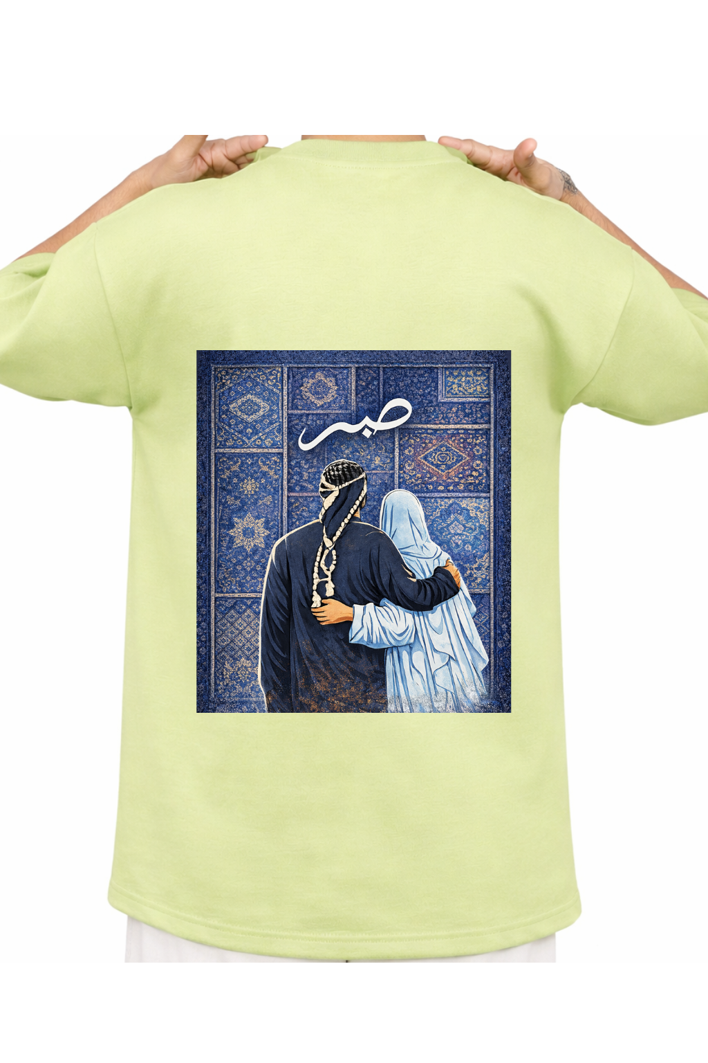 AURA IMPORT DOWN SHOULDER SABR BACK PRINT OVERSIZED