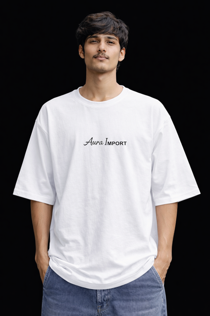 AURA IMPORT DOWN SHOULDER SABR BACK PRINT OVERSIZED