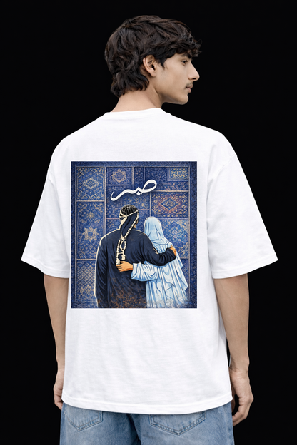 AURA IMPORT DOWN SHOULDER SABR BACK PRINT OVERSIZED