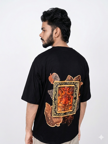 Antique Flora – Premium Oversized T-Shirt