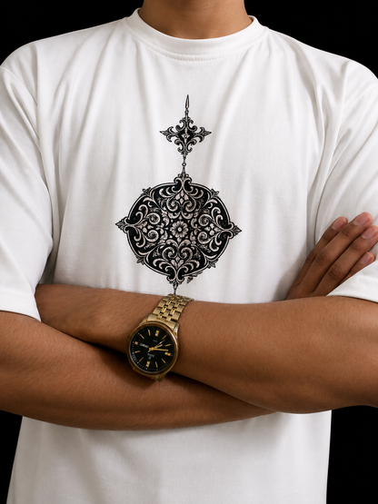Royal Sigil Oversized T-Shirt (white)