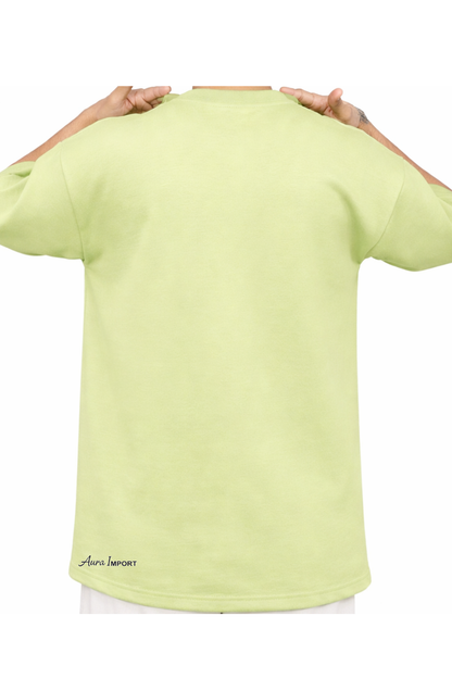 New Kurta Design T-Shirt | DownShoulder Oversized Fit | olive green