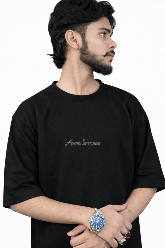 LATEST DESIGN OVERSIZED DOWNSHOULDER BLACK COLOUR